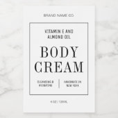 Simple Hand Soap Body Wash Lotion Waterproof Label Voedselcontainer Etiket (Enkel label)