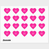 Simple Happy Birthday Hot Pink Hart Sticker (Vel)