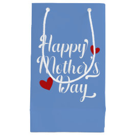 Simple Happy Moederdag Calligraphy | Gift Bag Klein Cadeauzakje