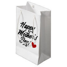 Simple Happy Moederdag Calligraphy | Gift Bag