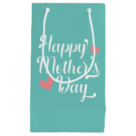 Simple Happy Moederdag Calligraphy | Gift Bag Klein Cadeauzakje