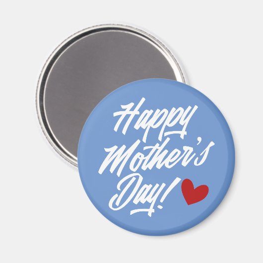 Simple Happy Moederdag Calligraphy | Magneet (Voorkant / Achterkant)