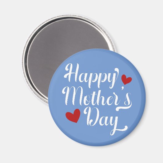 Simple Happy Moederdag Calligraphy | Magneet (Voorkant / Achterkant)
