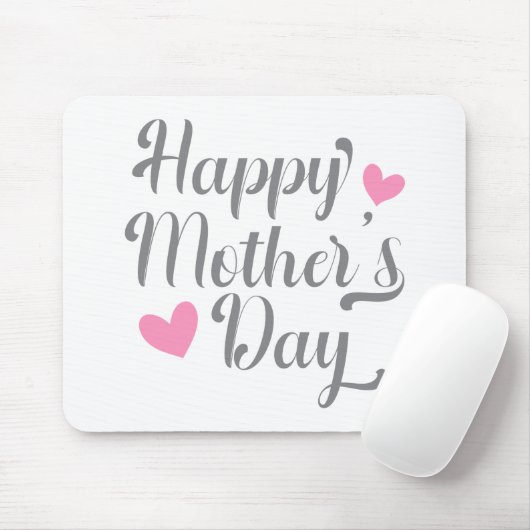 Simple Happy Moederdag Calligraphy | MUISMAT (Met muis)