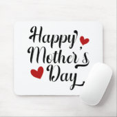 Simple Happy Moederdag Calligraphy | MUISMAT (Met muis)