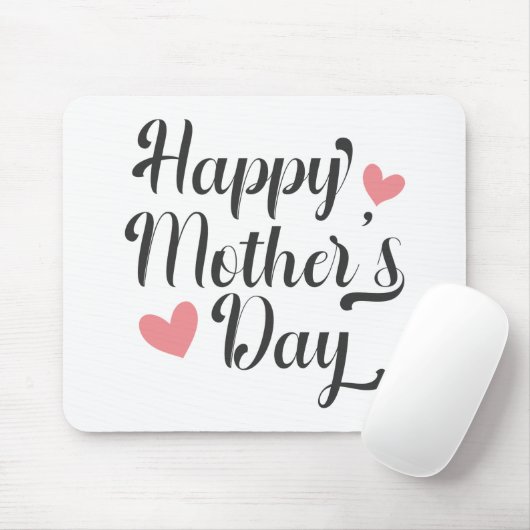 Simple Happy Moederdag Calligraphy | MUISMAT (Met muis)