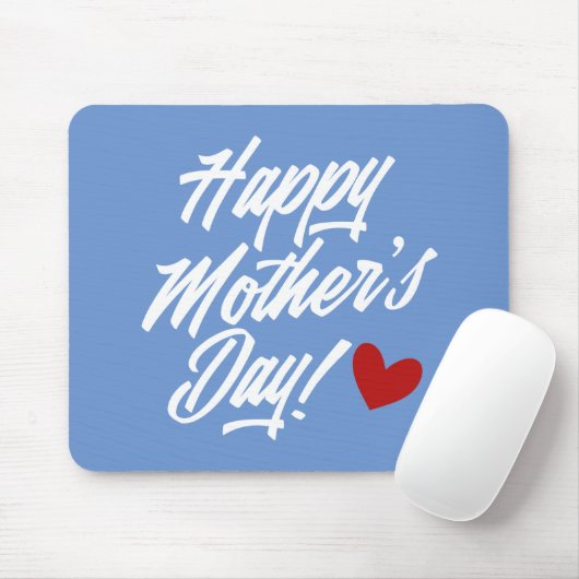 Simple Happy Moederdag Calligraphy | MUISMAT (Met muis)