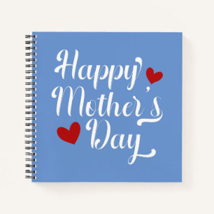 Simple Happy Moederdag Calligraphy   NOTITIEBOEK