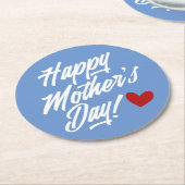 Simple Happy Moederdag Calligraphy | ONDERZETTER (Gebogen)