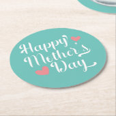 Simple Happy Moederdag Calligraphy | ONDERZETTER (Gebogen)