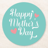 Simple Happy Moederdag Calligraphy | ONDERZETTER (Voorkant)