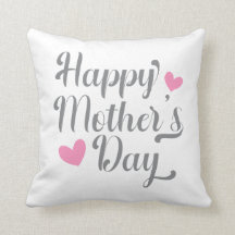 Simple Happy Moederdag Calligraphy Sierkussen