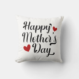 Simple Happy Moederdag Calligraphy Sierkussen