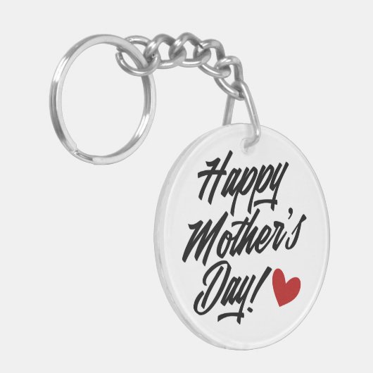 Simple Happy Moederdag Calligraphy | SLEUTELHANGER (Voorkant Links)