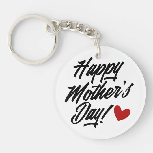 Simple Happy Moederdag Calligraphy | SLEUTELHANGER (Voorkant)