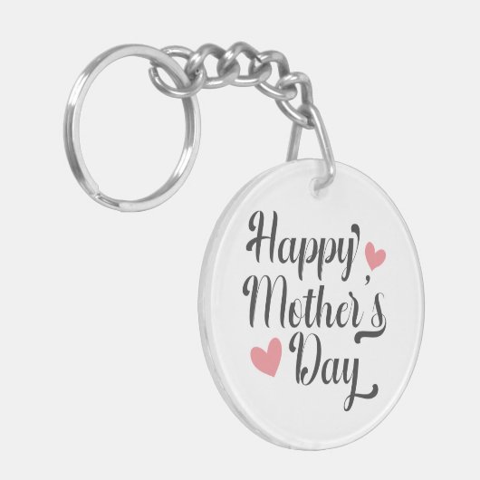 Simple Happy Moederdag Calligraphy | SLEUTELHANGER (Voorkant Links)