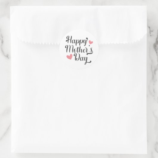 Simple Happy Moederdag Calligraphy | Sticker (Tas)