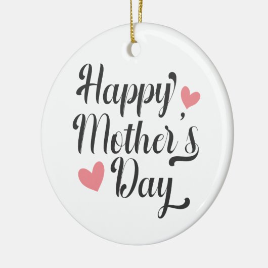 Simple Happy Moederdag Calligraphy | Versiering Keramisch Ornament (Links)