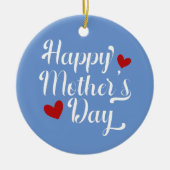 Simple Happy Moederdag Calligraphy | Versiering Keramisch Ornament (Voorkant)