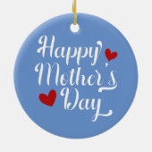 Simple Happy Moederdag Calligraphy | Versiering Keramisch Ornament (Achterkant)