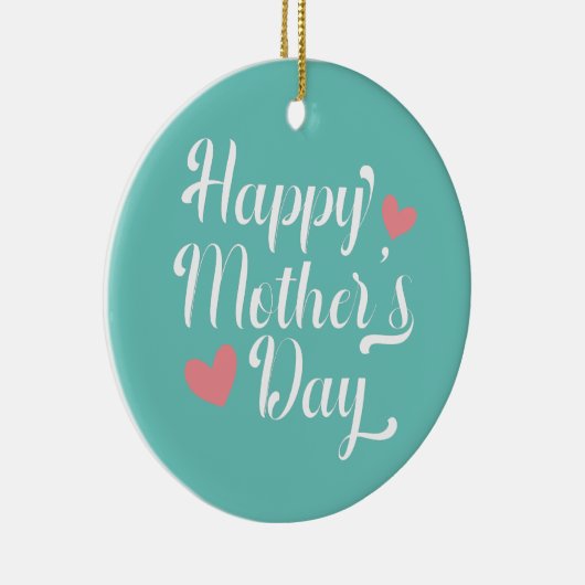 Simple Happy Moederdag Calligraphy | Versiering Keramisch Ornament (Rechts)