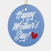 Simple Happy Moederdag Calligraphy | Versiering Keramisch Ornament (Links)