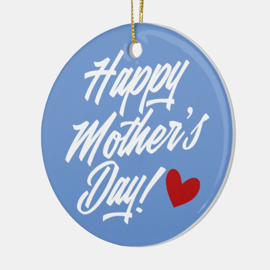 Simple Happy Moederdag Calligraphy | Versiering Keramisch Ornament (Links)