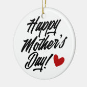 Simple Happy Moederdag Calligraphy | Versiering Keramisch Ornament (Links)