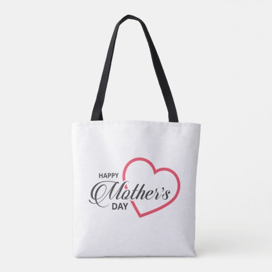 Simple Happy Moederdag | CANVAS TAS (Achterkant)