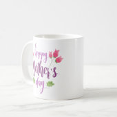 Simple Happy Moederdag Floral | Koffie-Mok Koffiemok (Voorkant links)