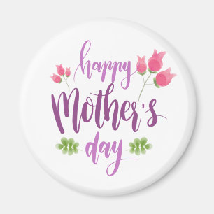 Simple Happy Moederdag Floral   Magneet