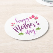 Simple Happy Moederdag Floral | Onderzetter (Gebogen)