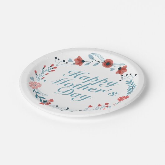 Simple Happy Moederdag Floral Paper Bord (Gekanteld)