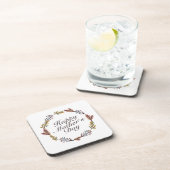 Simple Happy Moederdag Floral Wreate Onderzetter (Rechterzijde)