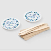 Simple Happy Moederdag Floral Wreath Hand Fan Handwaaier (Niet-gemonteerd)