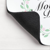 Simple Happy Moederdag Floral Wreath Mousepad Muismat (Hoek)