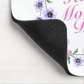 Simple Happy Moederdag Floral Wreath Mousepad Muismat (Hoek)