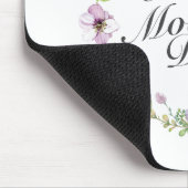 Simple Happy Moederdag Floral Wreath Mousepad Muismat (Hoek)