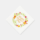Simple Happy Moederdag Floral Wreath Napkin Servetten (Hoek)