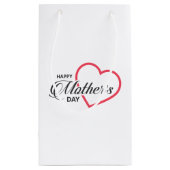 Simple Happy Moederdag | Gift Bag Klein Cadeauzakje (Achterkant)