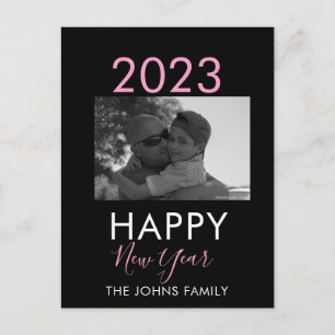 Simple Happy New Years 2023 Foto Briefkaart