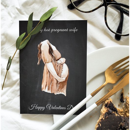 Simple Happy Pregnant Valentijnsdag Gift Feestdagenkaart