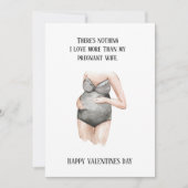Simple Happy Pregnant Valentijnsdag Gift Feestdagenkaart (Voorkant)