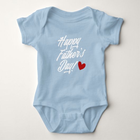 Simple Happy Vaderdag Calligraphy | Bodysuit (Voorkant)