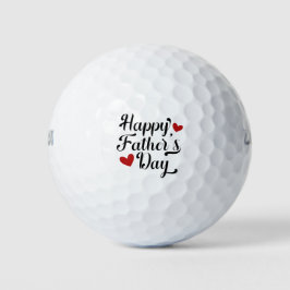 Simple Happy Vaderdag Calligraphy | Golf Balls Golfballen