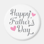 Simple Happy Vaderdag Calligraphy | Magneet (Voorkant)