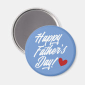 Simple Happy Vaderdag Calligraphy | Magneet (Voorkant / Achterkant)