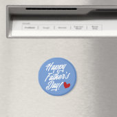 Simple Happy Vaderdag Calligraphy | Magneet (Insitu (Vaatwasser))