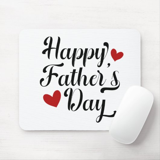 Simple Happy Vaderdag Calligraphy | MUISMAT (Met muis)