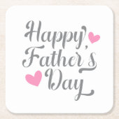 Simple Happy Vaderdag Calligraphy | ONDERZETTER (Voorkant)